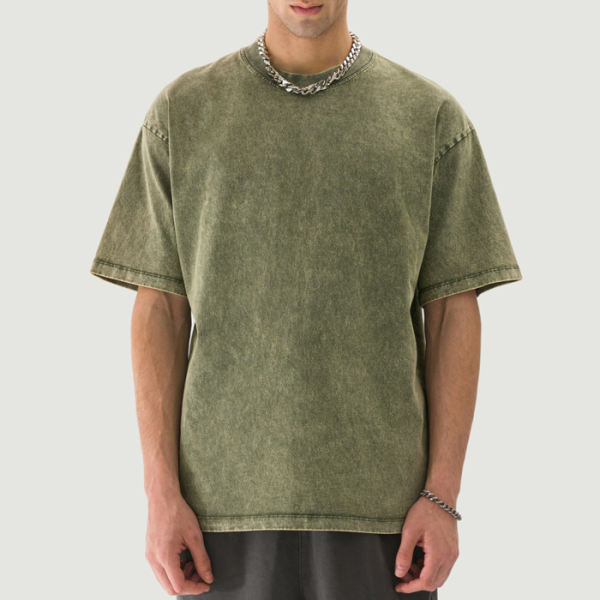 PODpartner Oversized Snow Wash Tee, 285 GSM