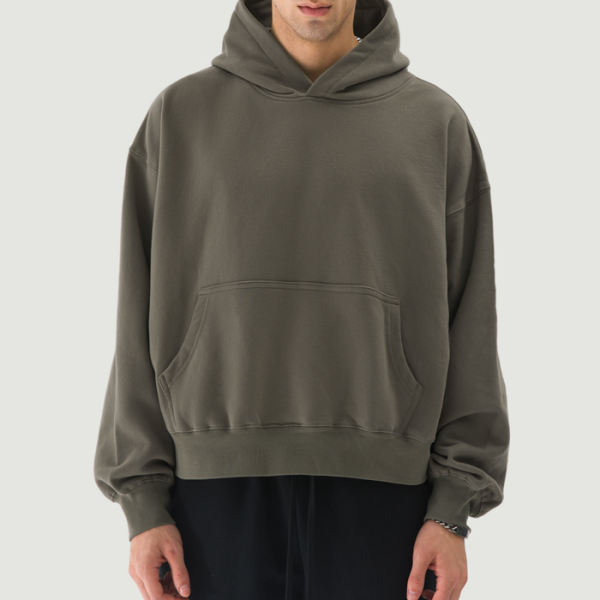 PODpartner Brushed Fleece Boxy Hoodie, 380 GSM
