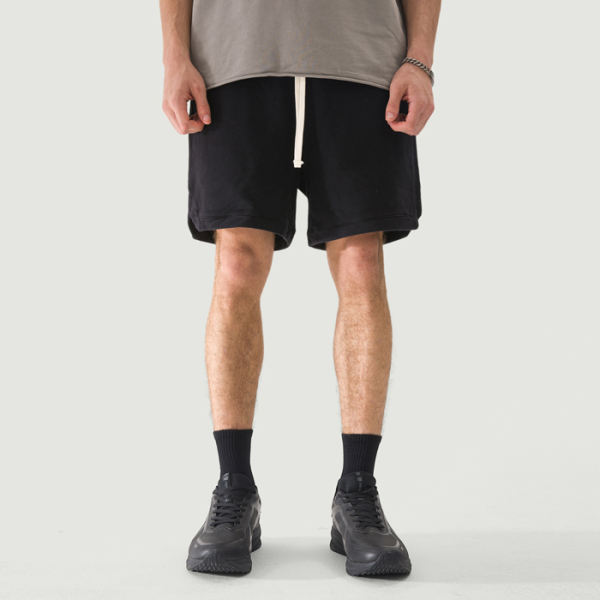 PODpartner Clipped Corner Washed Sweat Shorts, 360 GSM